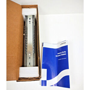 LONTAN Soft Close Heavy Duty Drawer Slides 12 Inch Side Mount 100lb (Non-lock)